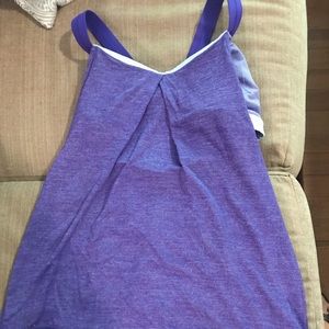 Lululemon draw string and built in bra tap